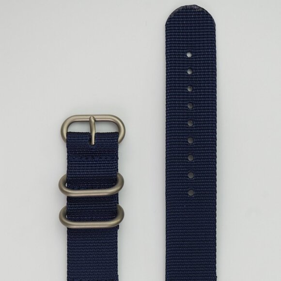 Hadley-Roma 18mm Navy Color Men's Nylon Watch Strap/Band, MS4401 - Picture 1 of 1